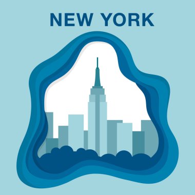 New York city illüstrasyon gazetede yapılan stil kesim.