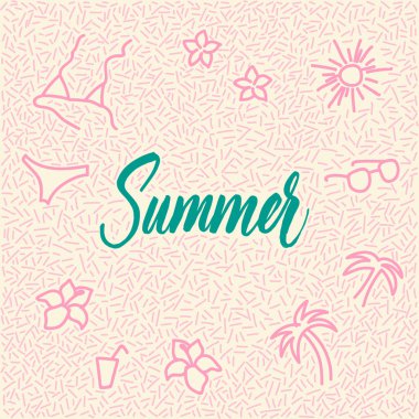 Satır resmi çizilmiş doodle ile modern hat kelime yaz!