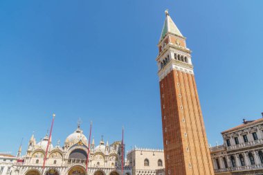 Basilica San Marco ve Kulesi, Venedik San Marco Meydanı. 