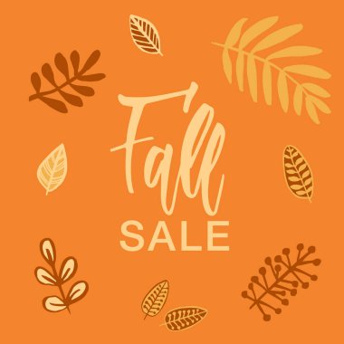 Sonbahar geldi! Modern hat ve parlak düşen yapraklar ya da