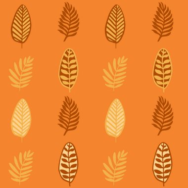 Basit turuncu tonda Vol.3 Dikişsiz sonbahar yaprakları