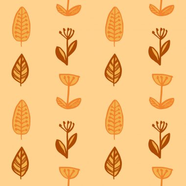 Basit turuncu tonda Vol.2 Dikişsiz sonbahar yaprakları