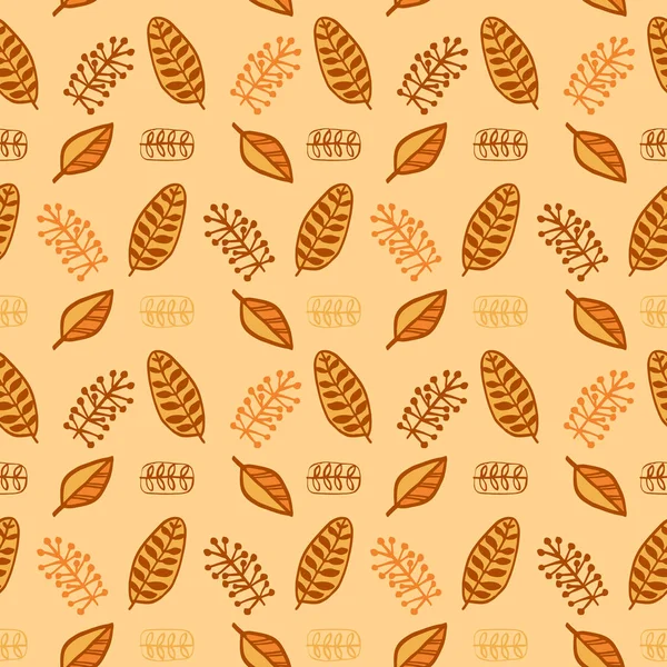 Basit turuncu tonda Vol.5 Dikişsiz sonbahar yaprakları