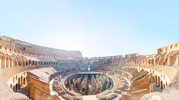 Panoramical Pohled Colosseo Uvnitř — Stock fotografie