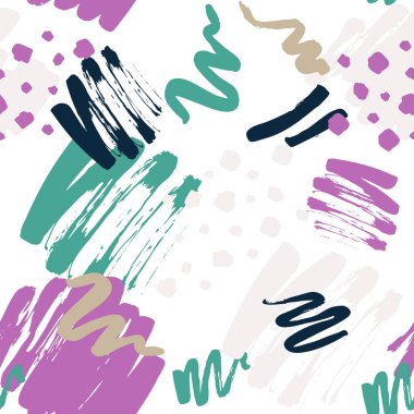 Dikişsiz desen Vol.5 boyalı fırça