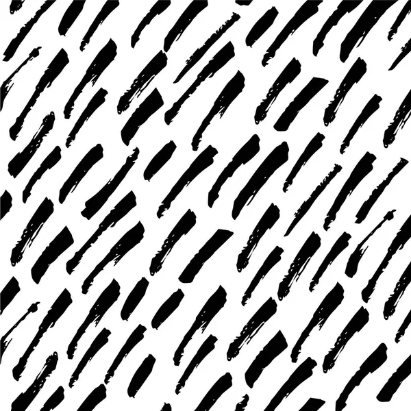 Пензлем Пофарбовані Діагональні Плями Чорно Білий Фон — стоковий вектор