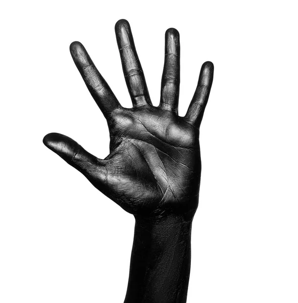 Foto van een gekleurde hand — Stockfoto