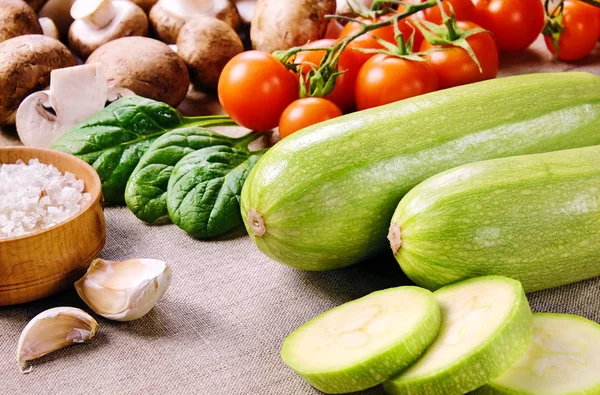 Zucchini and other vegetables — Stock Photo, Image