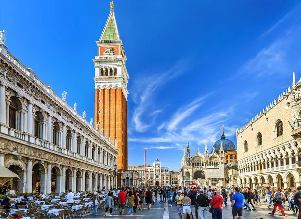 Venise Italie Septembre 2018 Vue Piazzetta San Marco Campanile Saint — Photo