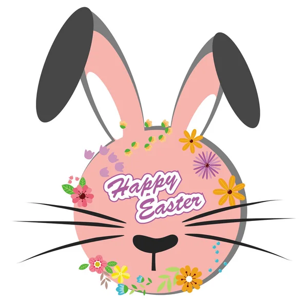 Mutlu Paskalyalar, çiçek tasarımı ile tatlı bunny