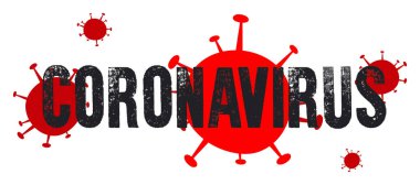 Dünya Sağlık Örgütü WHO, Coronavirus hastalığı için COVID-19 adında yeni bir resmi isim, beyaz arka planda tehlikeli virüs illüstrasyonu tanıttı.