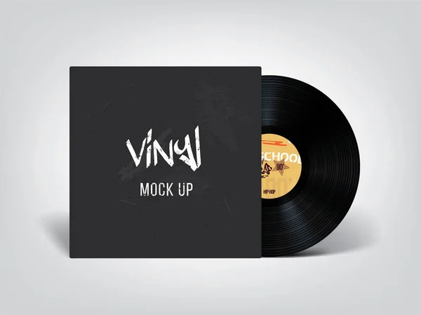 Çok gerçekçi bir vinil modeli. Tasarımınızı bu güzel plağa yerleştirin !