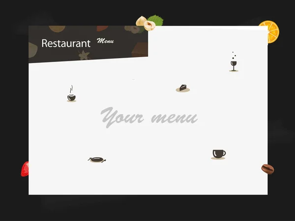 Nowoczesne Menu Dla Restauracji — Wektor stockowy