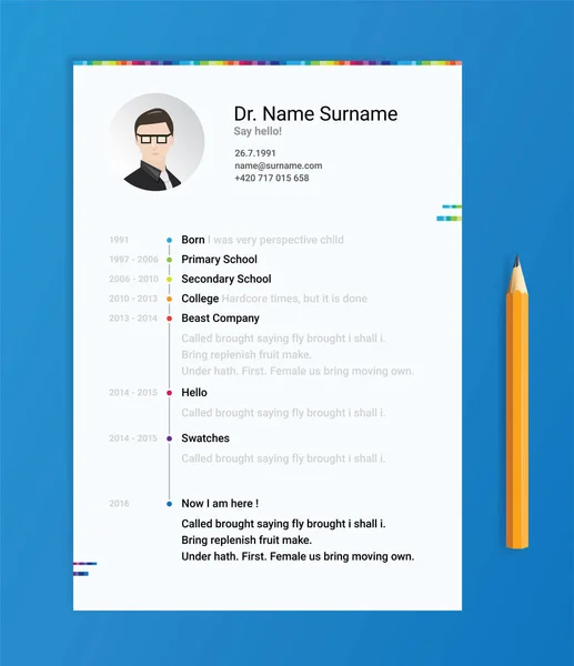 Vektör koyu cv, özgeçmiş, müfredat viate şablonu. Modern ve yaratıcı Cv, sana iyi gelir.!