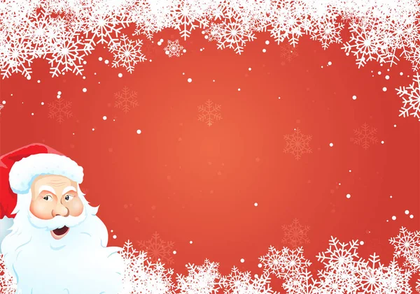 Noel Baba 'yla kırmızı karlı Noel geçmişi.
