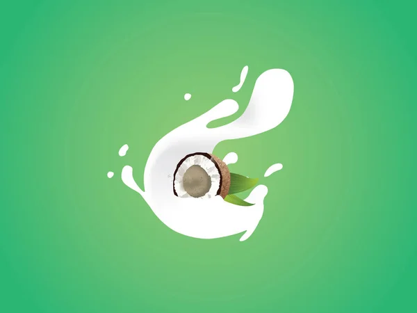 Hindistan cevizli çikolatalı milkshake. Süt, yoğurt veya sallama etiketi tasarımı.