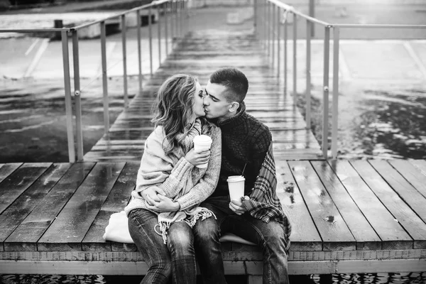 Досить пару цілуватися — стокове фото