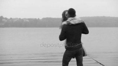 Çift aşk açık, ağır çekimde