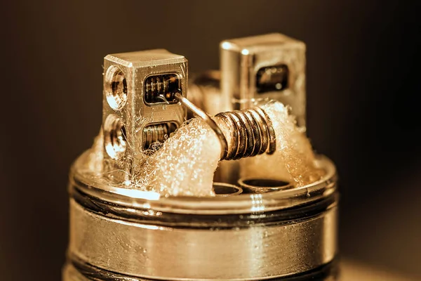 Dripping atomizer with coils — Stock Photo, Image