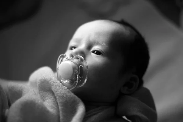 Newborn little baby girl — Stock Photo, Image