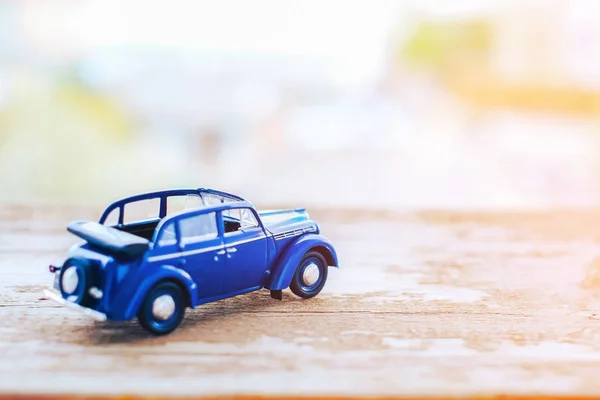 Toy car on the map — Stock Photo, Image