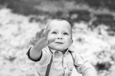 sevimli küçük çocuk parkı