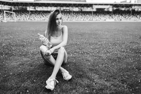 Sevimli sportif kız rahatlatıcı