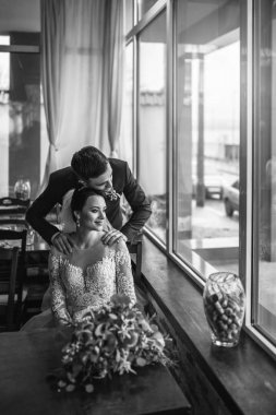 Güzel düğün cuople Restaurant rahatlatıcı