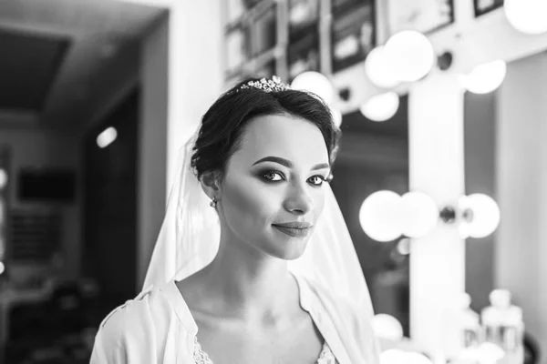 Cantik Pengantin Makeup Sebelum Wediing — Stok Foto