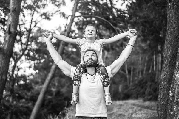 Father with daughter having fun — Stock Photo, Image