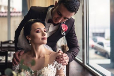 Güzel düğün cuople Restaurant rahatlatıcı