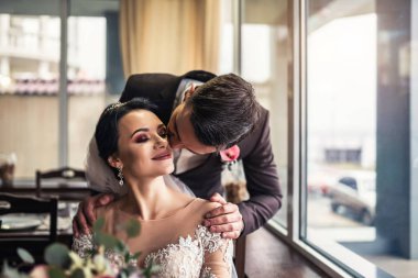 Güzel düğün cuople Restaurant rahatlatıcı