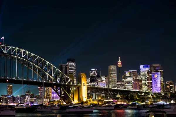 Sydney Australia Haziran 2018 Sydney Sydney Düzenlenen Yıllık Işık Müzik — Stok fotoğraf