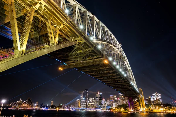 Sydney Rakousko Června 2018 Sydney Živá Každoroční Festival Světla Hudby — Stock fotografie