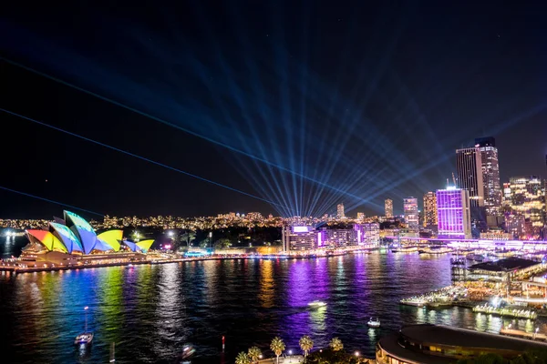 Sydney Australia Juni 2018 Sydney Vivid Een Jaarlijks Festival Van — Stockfoto