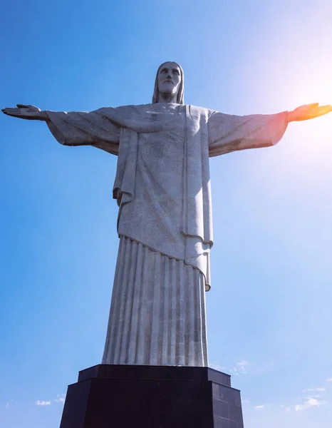 Rio Janeiro Brasil April 2016 Christus Verlosser Een Art Deco — Stockfoto