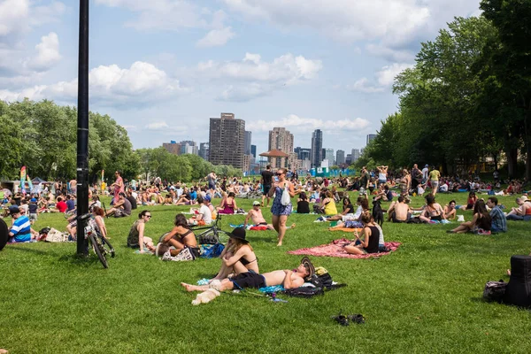 Montreal Canada Temmuz 2015 Tam Tams Kanada Nın Quebec Eyaletinin — Stok fotoğraf