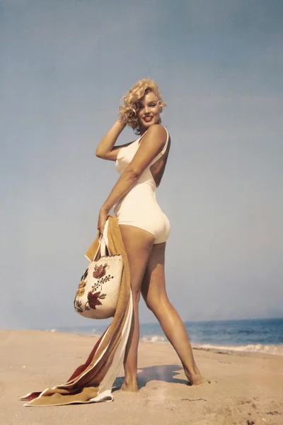 Marilyn Monroe fotografiada por Sam Shaw —  Fotos de Stock