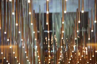 LED arka plan, soyut altın satırlar