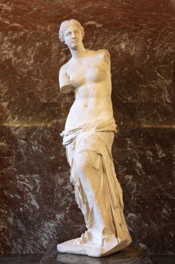 Louvre Müzesi'Venüs de Milo. 30.11.2011. Paris, Fransa