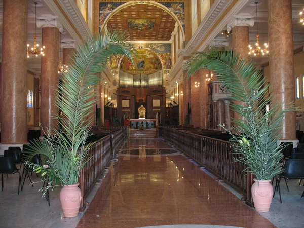 Interior Cathedral Santa Maria Assunta Mileto Calabria Italy — Stock Photo, Image