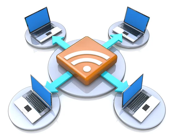 Fuente RSS para el diseño del acceso a la información relacionada con la comunicación —  Fotos de Stock