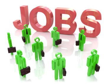 İş Merkezi: insanlar bir iş arıyor