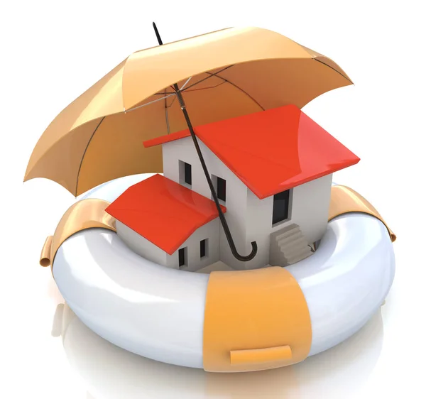 Casa seguro casa casa proprietário proteção de hipoteca juros rato — Fotografia de Stock