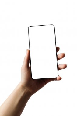 izole, çerçevesiz telefon, smartphone ile thi elinde telefon