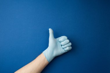 El, lateks eldiven, baş parmak..