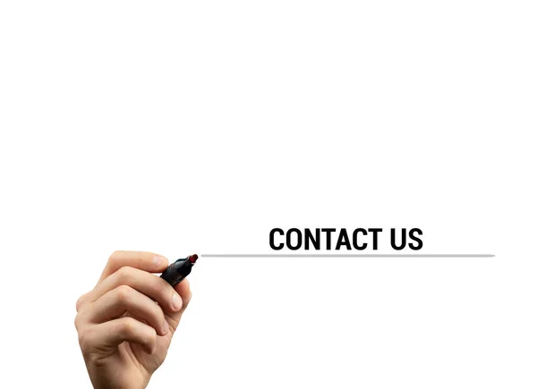 Kara kalemli el. Kelimelerle yaz. Bizimle irtibata geç.