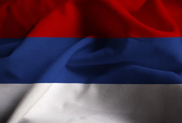 Primer plano de la bandera de la República Srpska, bandera de la República Srpska — Foto de Stock