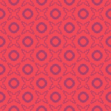 Vektör sorunsuz geometri desen çiçek, geometrik arka plan, baskı, retro doku, moda tasarımı