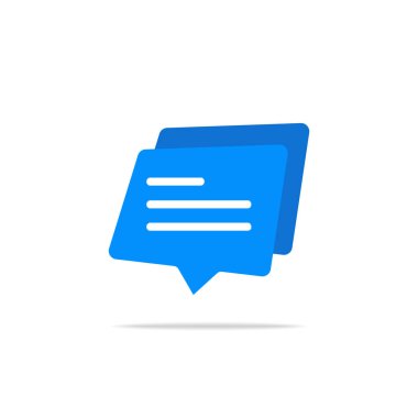 Sohbet baloncuğu simgesi, yorum işareti yazılıyor